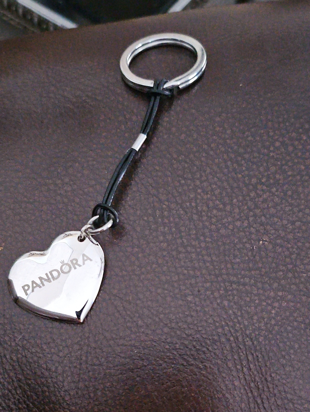 Pandora Silver Heart Clasp Opener W/Keyring